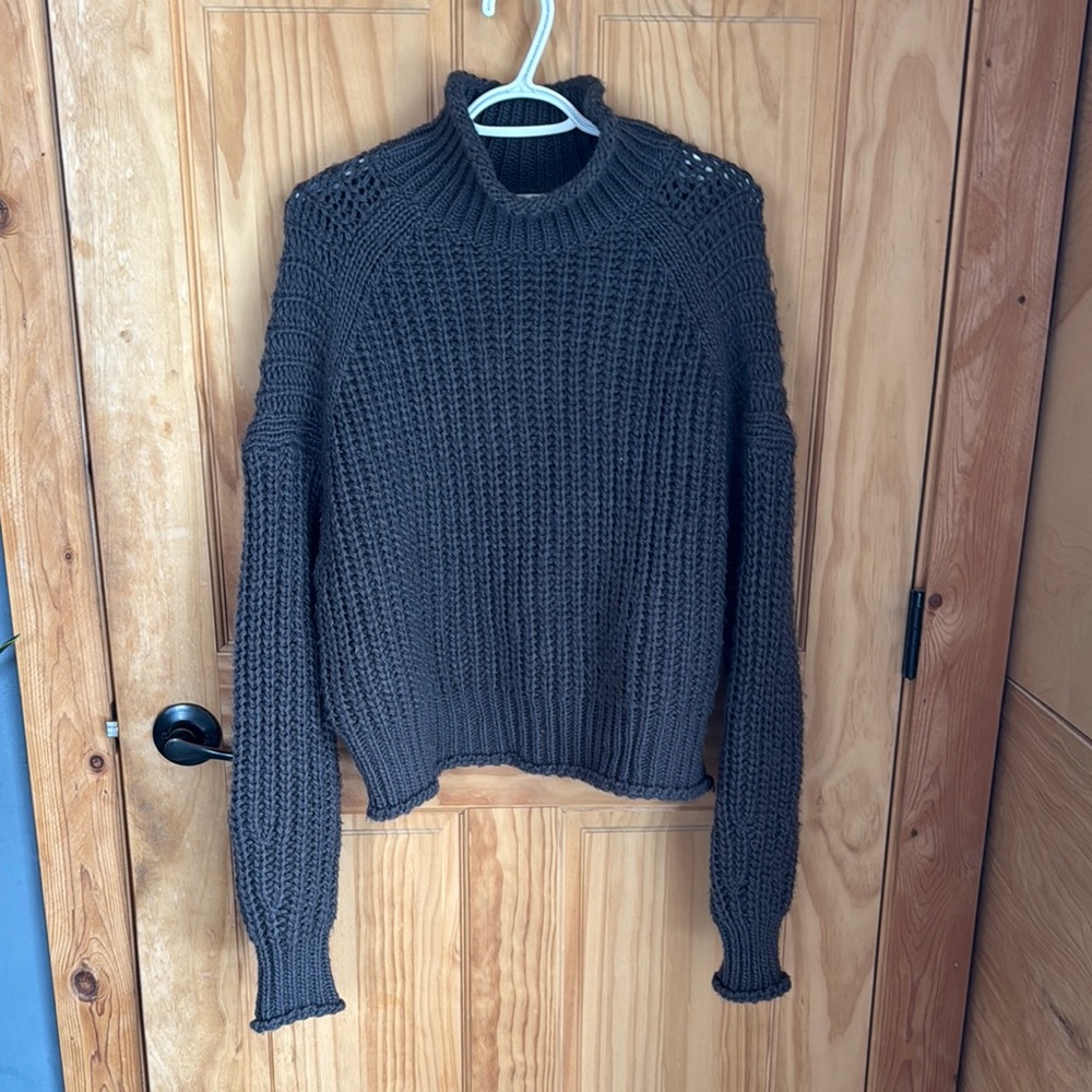 Chunky Knit Grey Sweater